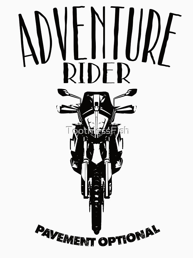 Adventure Bike Rider KTM Motorcycle Theme - Pavement Optional by ToothlessFish T-Shirts, Hoodie, Sweatshirt (Image 3)
