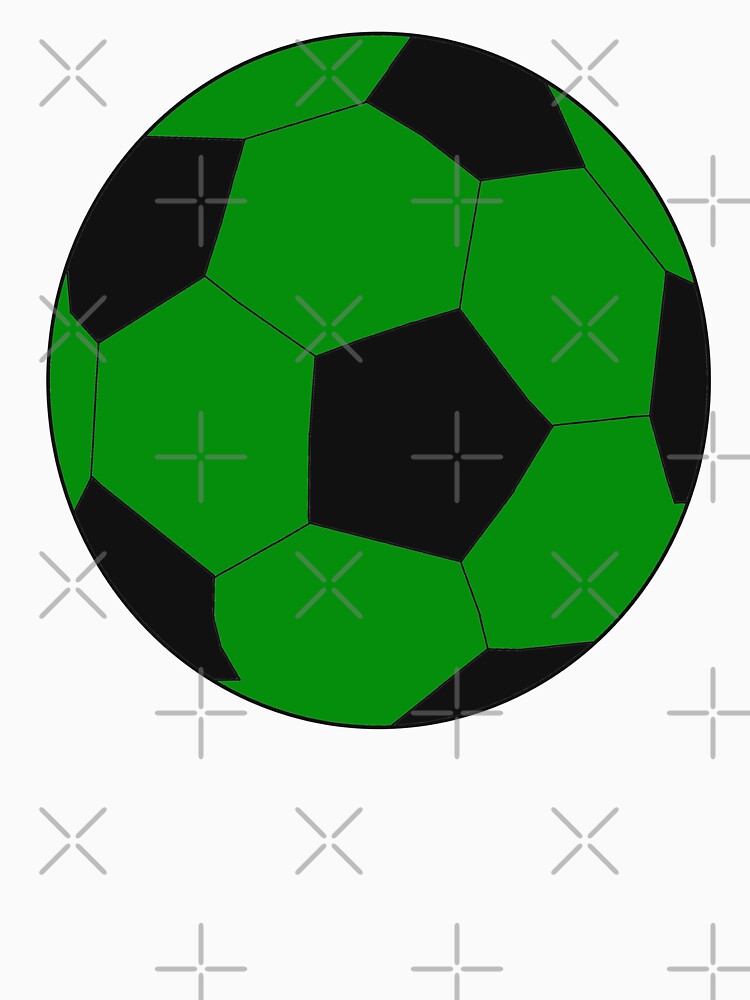 Green Soccer Ball Drawing by RioCariocaClub