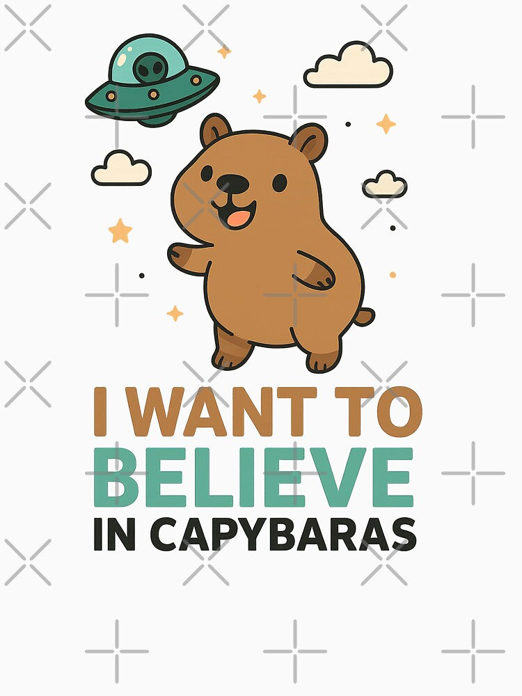 I Want Believe Capybaras – Cute UFO Capybara T-Shirts, Hoodie, Sweatshirt