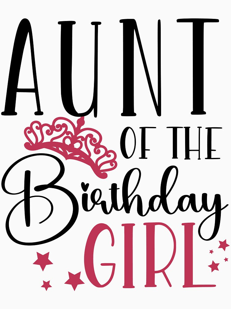 Family Matching Birthday Squad Aunt of the Birthday Girl Birthday Squad Party Favors by mysticblvd T-Shirts,... (Image 3)