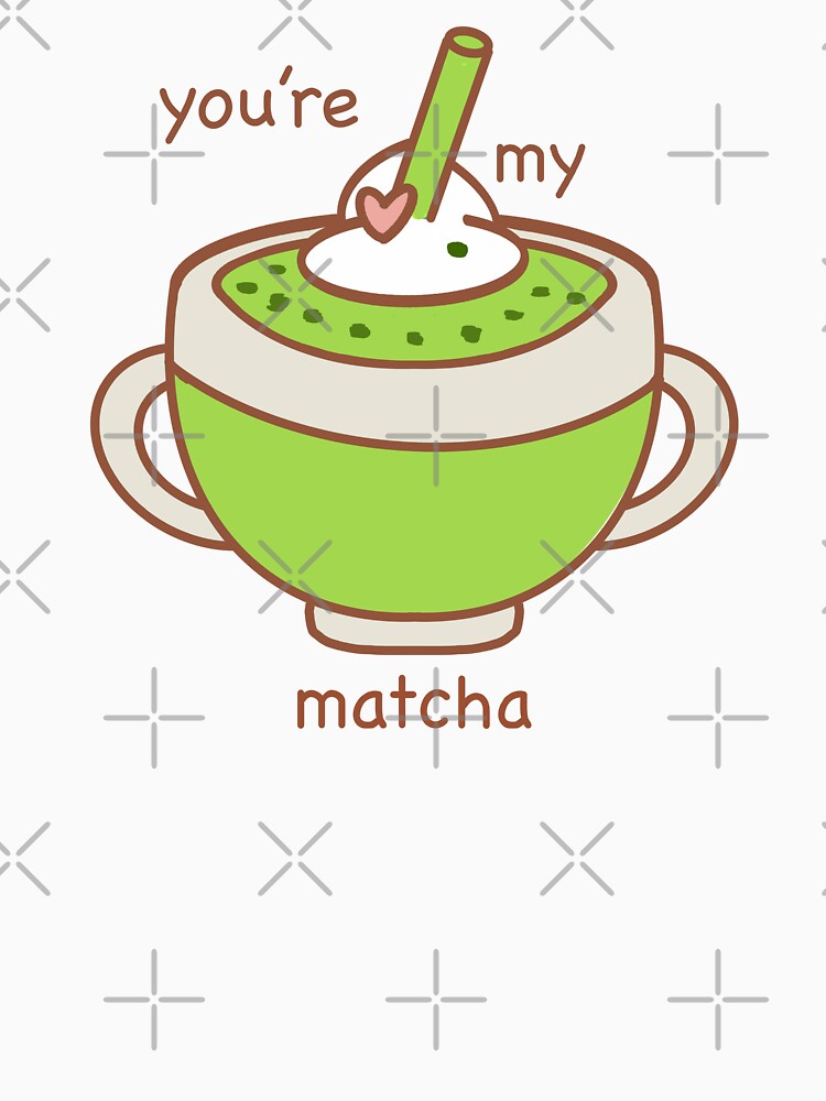 Kawaii Valentine Matcha Latte with Heart - Cute Green Tea Lover by ZodiacGradient T-Shirts, Hoodie, Sweatshirt (Image 3)