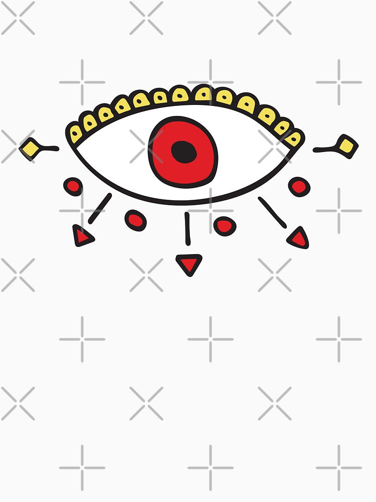Red Evil Eye Royal "Courage" by Mystikaa T-Shirts, Hoodie, Sweatshirt | BlankRebels.com (Image 3)