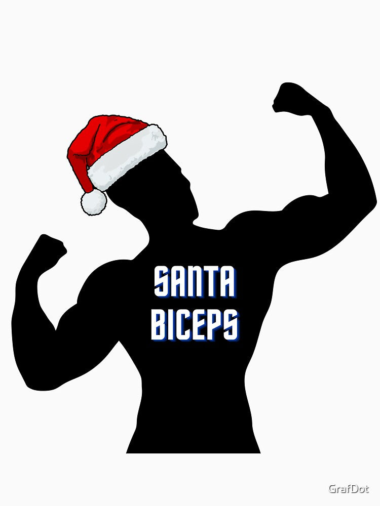 Santa biceps true workout by GrafDot T-Shirts, Hoodie, Sweatshirt | BlankRebels.com (Image 3)