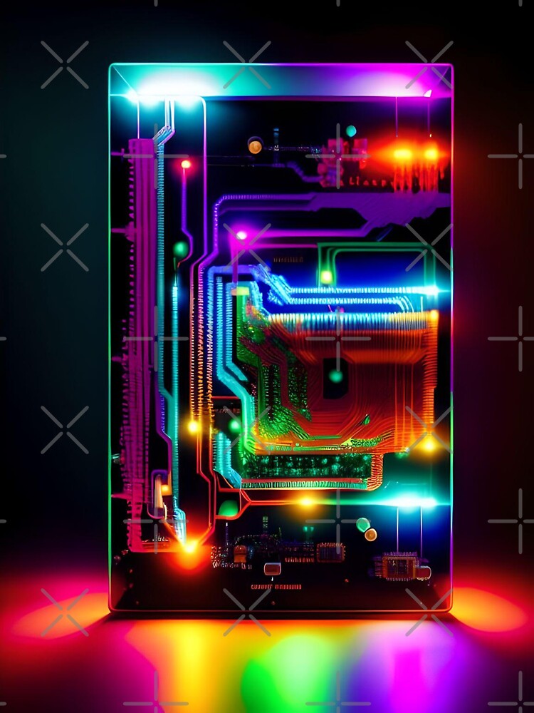 Computer Motherboard Abstract Art by Esterlane T-Shirts, Hoodie, Sweatshirt | BlankRebels.com (Image 3)