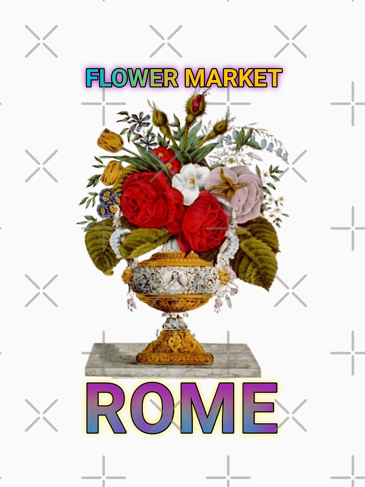"FLOWER MARKET ITALY " Flower Design by Obinne T-Shirts, Hoodie, Sweatshirt | BlankRebels.com (Image 3)