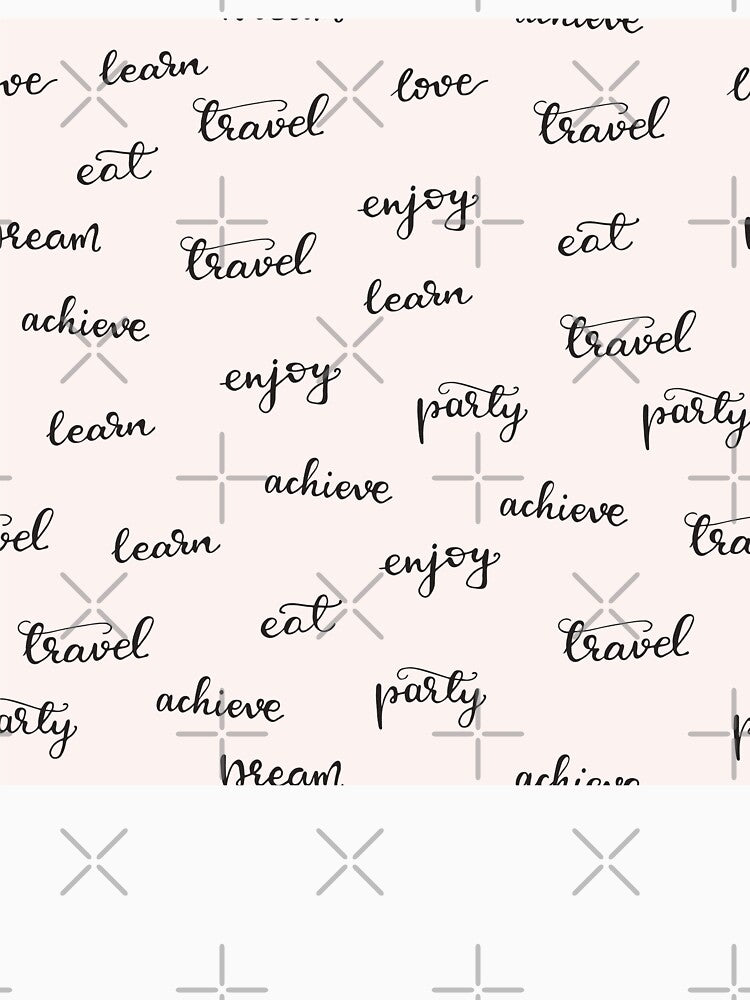 Seamless Pattern with Lettering Elements Vector Illustration by Peekonet T-Shirts, Hoodie, Sweatshirt (Image 3)