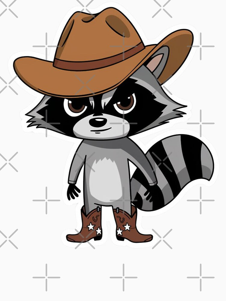Country Western Cowboy Raccoon Trash Panda by Merch-Kitsune T-Shirts, Hoodie, Sweatshirt | BlankRebels.com (Image 3)