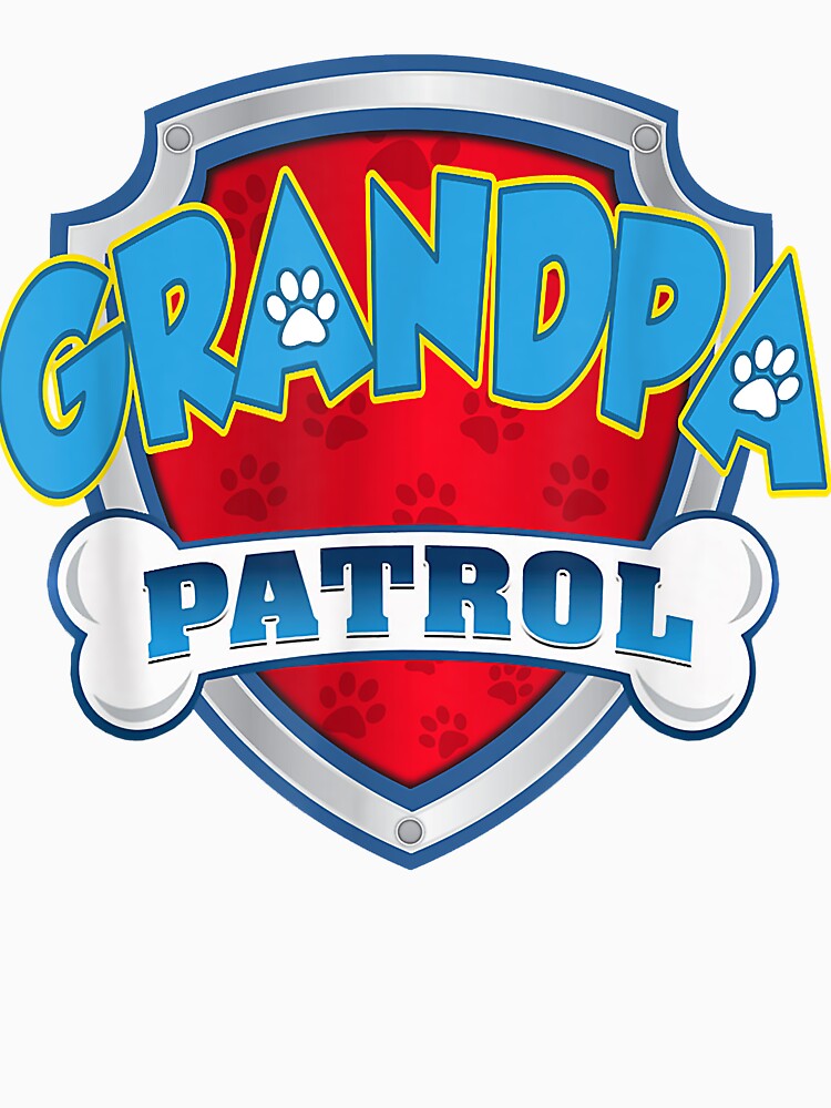 Creative Nimble Enthusiasm Relief Cute Grandpa Patrol Shirt-Dog Mom Dad Funny Gift Birthday Partyrap by... (Image 3)