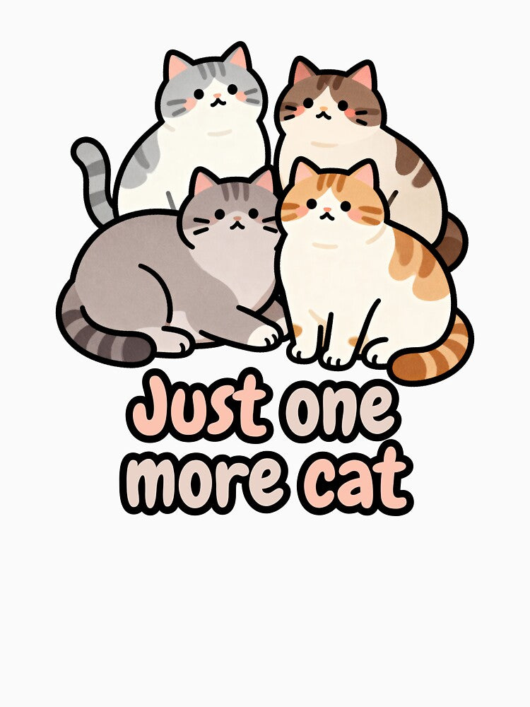 Just One More Cat – Funny Cat Lover Design by CatVibesStudio