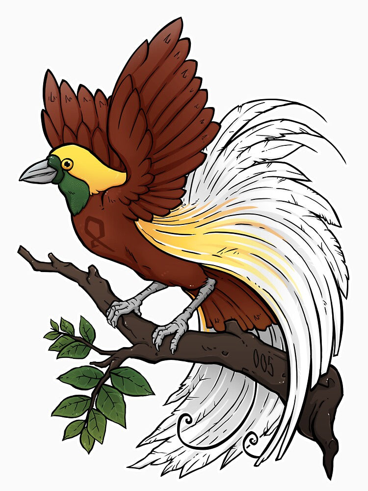 Bird Paradise Artwork Drawing Illustration T-Shirts, Hoodie, Sweatshirt