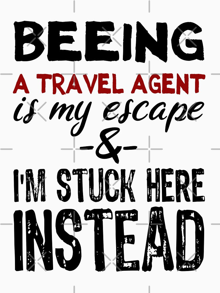Beeing A Travel Agent is my escape by BYNDART T-Shirts, Hoodie, Sweatshirt | BlankRebels.com (Image 3)