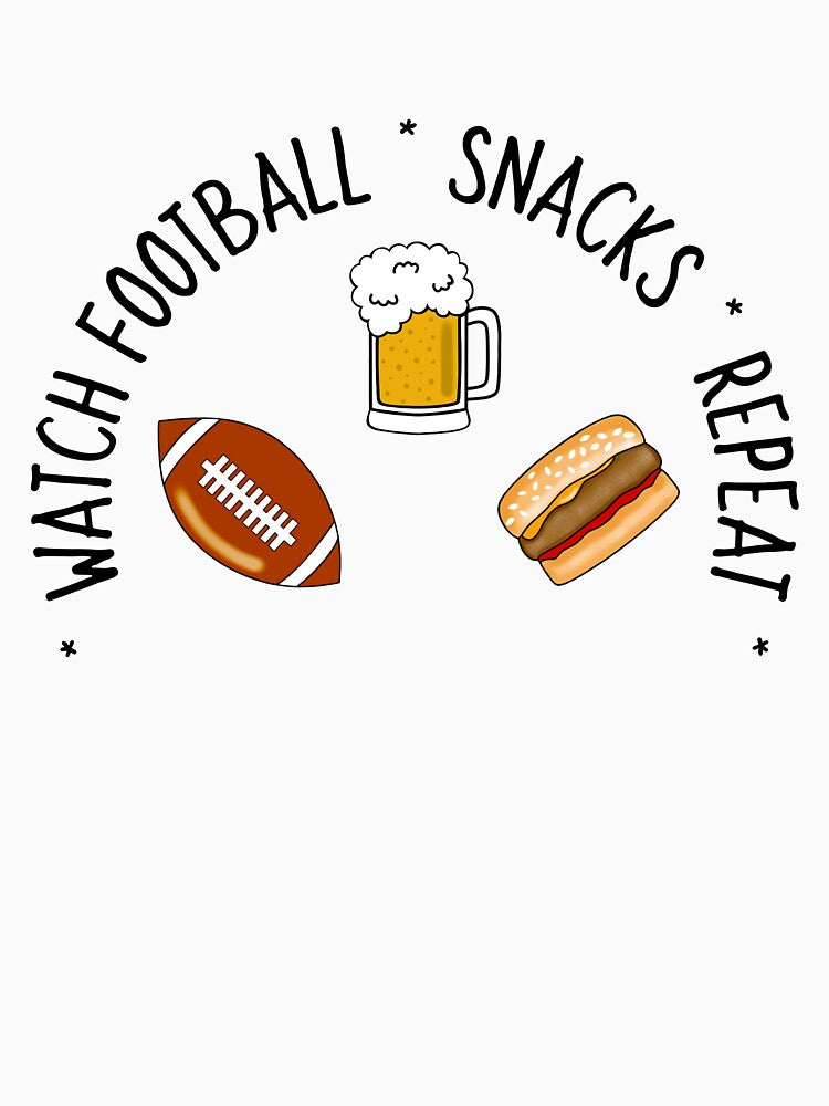 Football Lover Snacks by Sartoris Art T-Shirts, Hoodie, Sweatshirt | BlankRebels.com (Image 3)