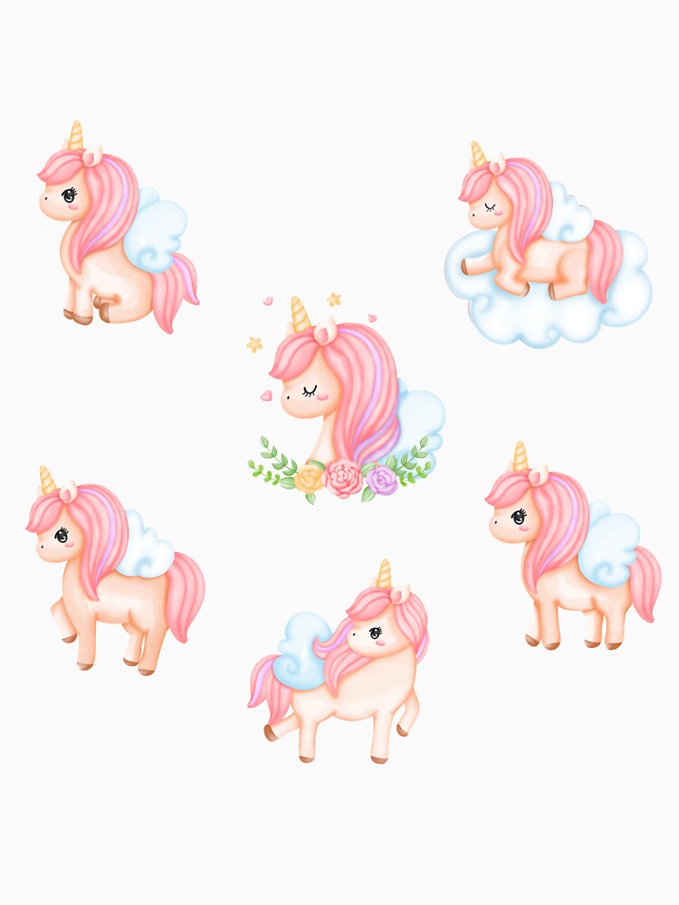 Beautiful Unicorn Pastel Rose Flowers Clouds by Simplyy  Unique T-Shirts, Hoodie, Sweatshirt | BlankRebels.com (Image 3)