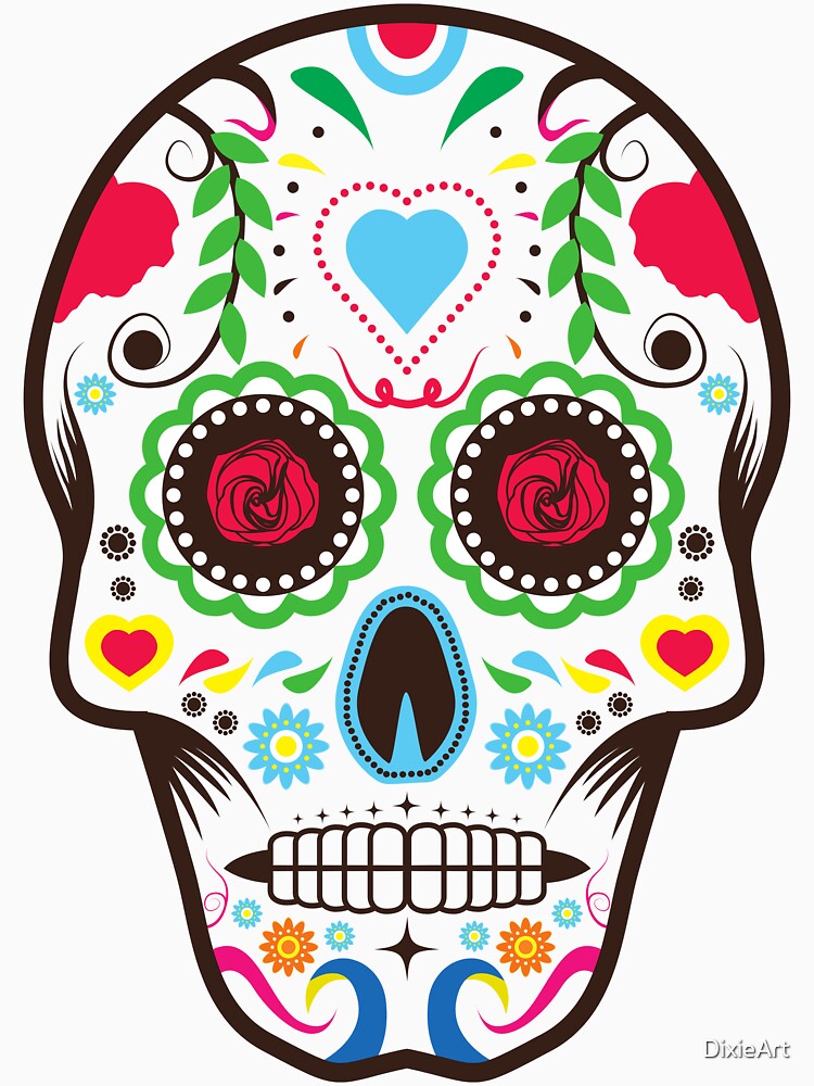 Sugar Skull Halloween collection  t shirt and more ! by DixieArt