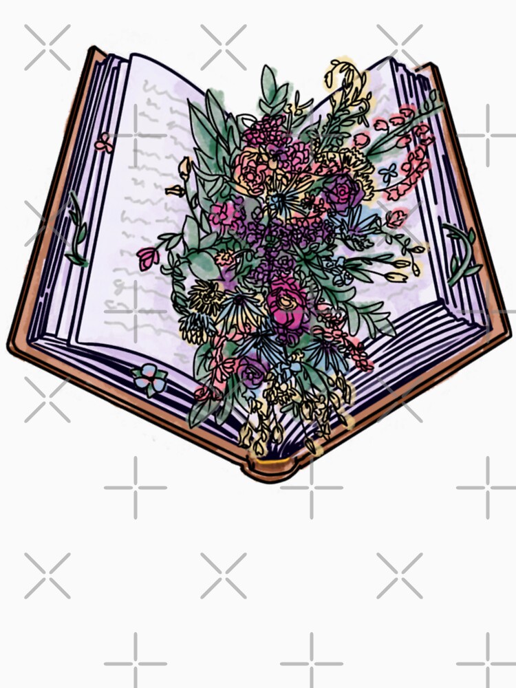 Flowers Growing from Open Book by BookishLounge T-Shirts, Hoodie, Sweatshirt | BlankRebels.com (Image 3)