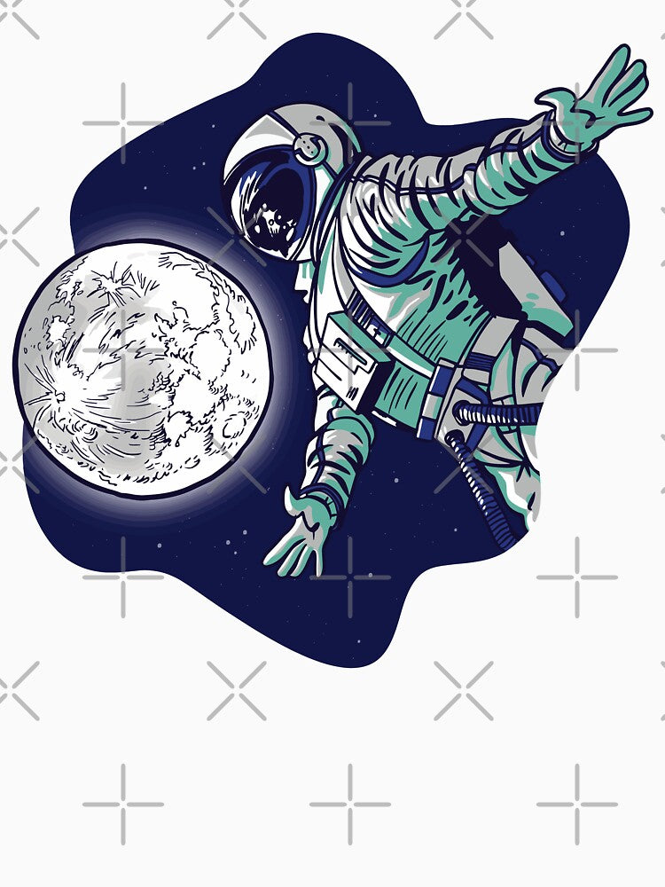 Astronaut and the moon by 1White-Rabbit T-Shirts, Hoodie, Sweatshirt | BlankRebels.com (Image 3)