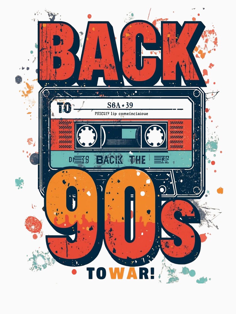 Back to the 90s | Retro Cassette Tape Vintage Design by ZYNORAworld T-Shirts, Hoodie, Sweatshirt | BlankRebels.com (Image 3)
