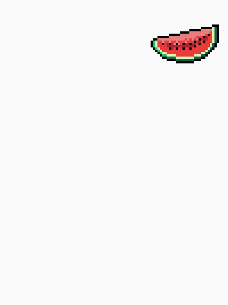 Pixel Watermelon Slice - pixel food art by LittleFoodShop