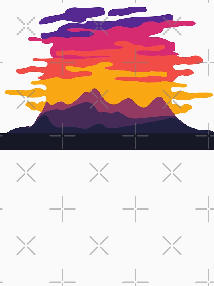 Mountainous Sunset by Red-ElYoubi T-Shirts, Hoodie, Sweatshirt | BlankRebels.com (Image 3)