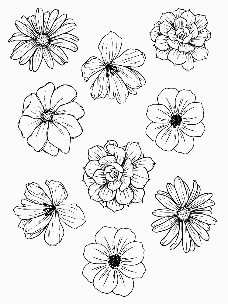 Flower pattern by creativehipp0 T-Shirts, Hoodie, Sweatshirt | BlankRebels.com (Image 3)