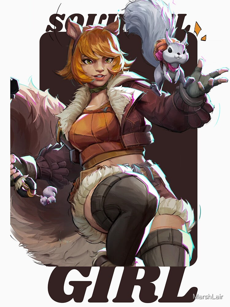 Squirrel Girl – Wild Heroine | Fanart Design by MarshLair T-Shirts, Hoodie, Sweatshirt | BlankRebels.com (Image 3)