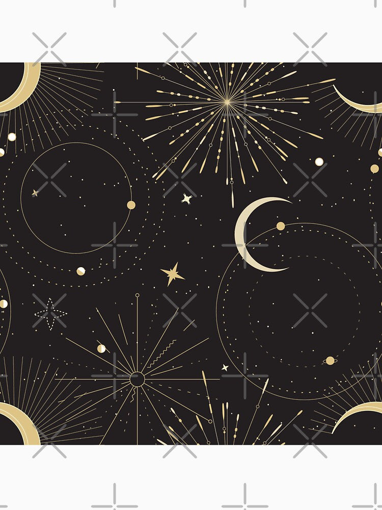 Mystical universe sun moon - gold by Milatoo T-Shirts, Hoodie, Sweatshirt | BlankRebels.com (Image 3)