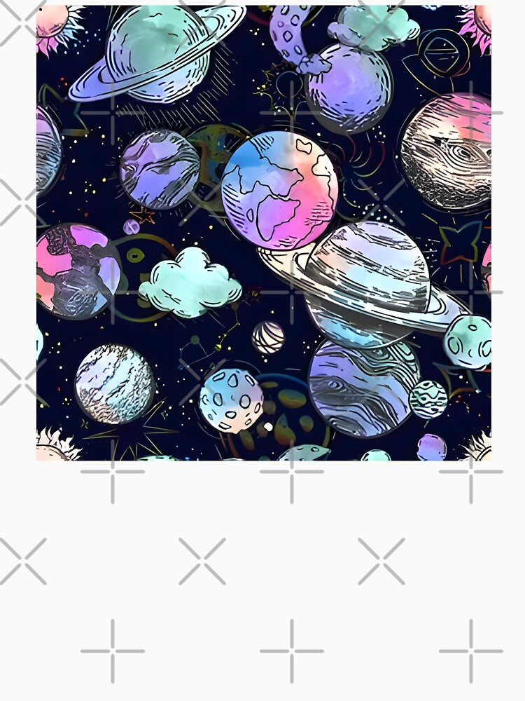 Pastel Space | Cosmic Pastel Galaxy Art & Celestial Design by Imaginarium Depot - ImaginariumDepot.us T-Shirts,... (Image 3)
