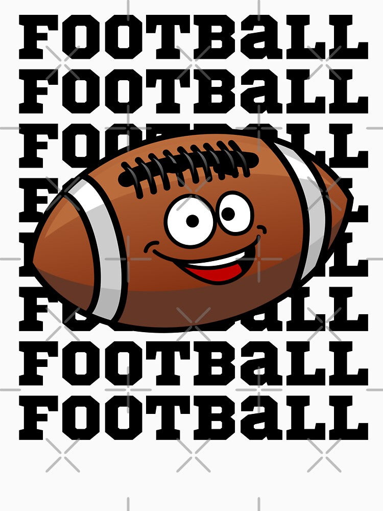 Cute Funny Kawaii Football by JRice66 T-Shirts, Hoodie, Sweatshirt | BlankRebels.com (Image 3)