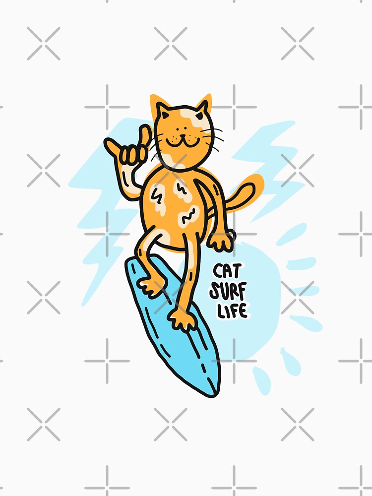 CAt Surf Life Surfing Surf T-Shirts, Hoodie, Sweatshirt