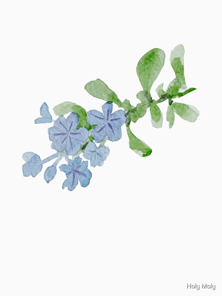 Blue Flower Water Color by Botany Co. T-Shirts, Hoodie, Sweatshirt | BlankRebels.com (Image 3)
