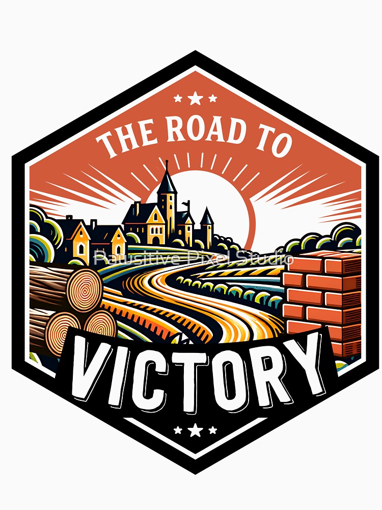 The Road to Victory: Catan Lumber and Bricks Ressources by Pawsitive Pixel Studio T-Shirts, Hoodie, Sweatshirt (Image 3)