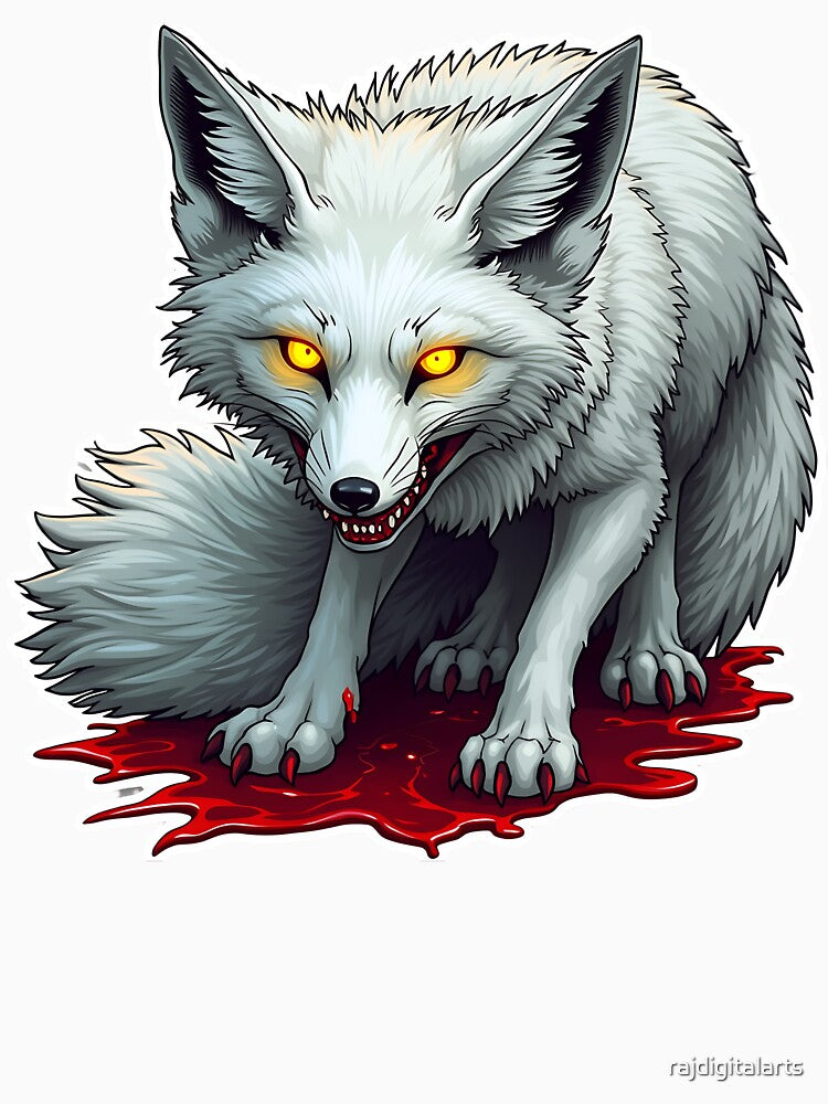 gothic fox by rajdigitalarts T-Shirts, Hoodie, Sweatshirt | BlankRebels.com (Image 3)