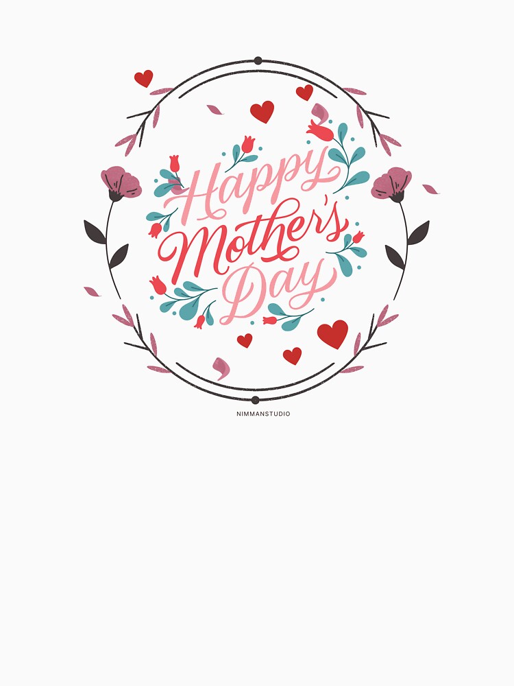 Happy mothers day T-Shirt Type2 by Nimmandesignart Hoodie, Sweatshirt | BlankRebels.com (Image 3)