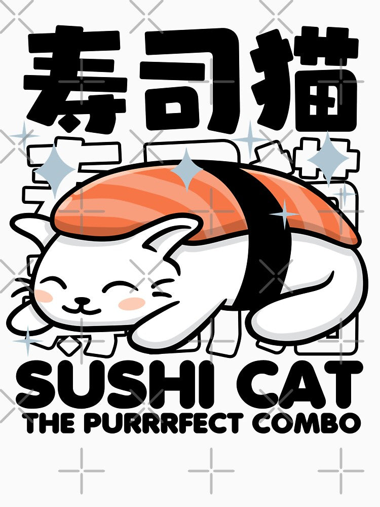 Kawaii Sushi Cat by DetourShirts T-Shirts, Hoodie, Sweatshirt | BlankRebels.com (Image 3)