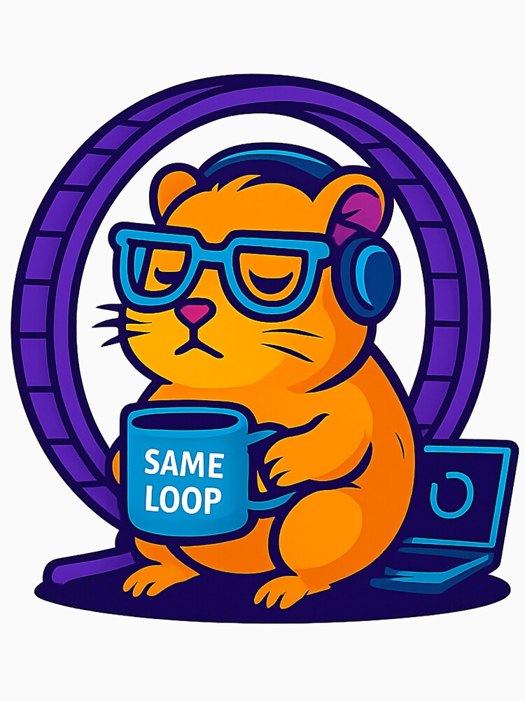 Same Loop – Hamster Dev Mode by PalmK T-Shirts, Hoodie, Sweatshirt | BlankRebels.com (Image 3)