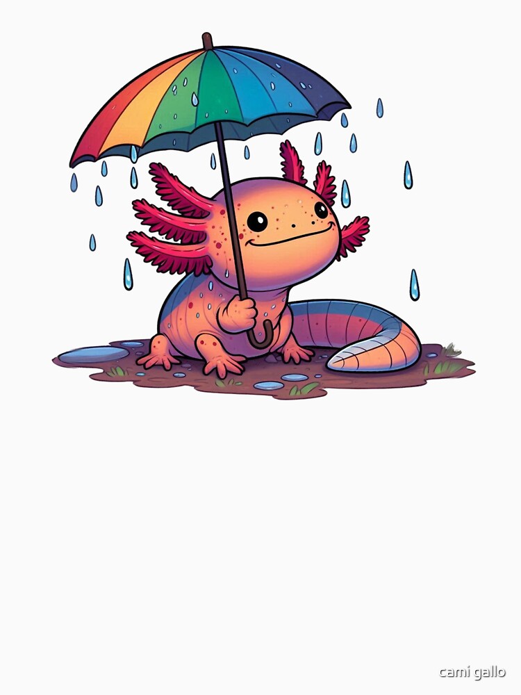 CUTE AXALOTL by cami gallo T-Shirts, Hoodie, Sweatshirt | BlankRebels.com (Image 3)