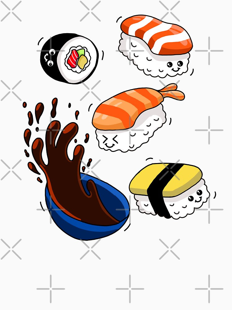 I Love Sushi by Kimprut T-Shirts, Hoodie, Sweatshirt | BlankRebels.com (Image 3)