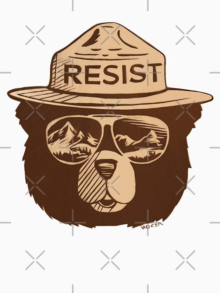 Protect our national parks stand with smokey the bear resist park save environment Service by SkeletonsDanger... (Image 3)
