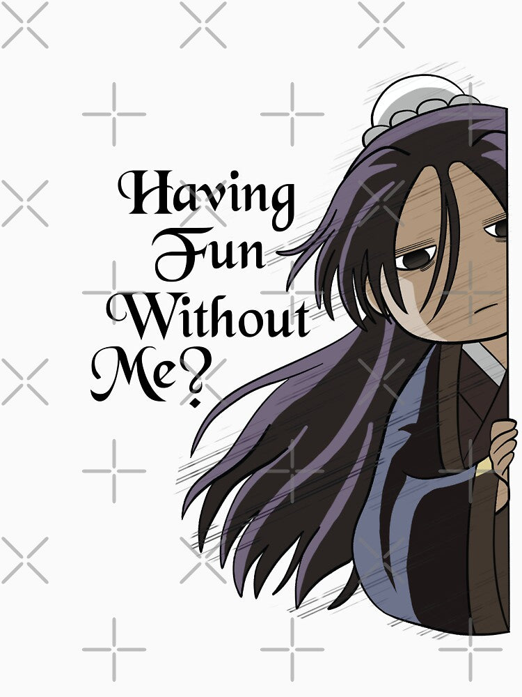 Having Fun Without Me – Colour (With Text) by MegaHugDesigns