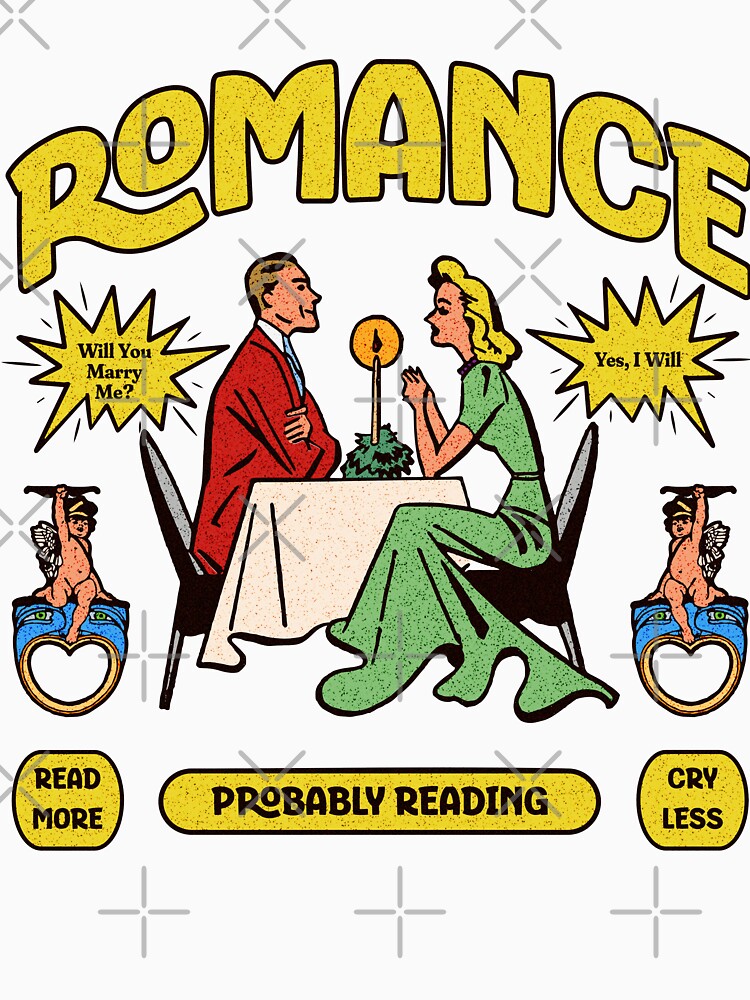Vintage Romance Probably Reading, Gift For Reader or Writer Romance by Jolycoco T-Shirts, Hoodie, Sweatshirt (Image 3)