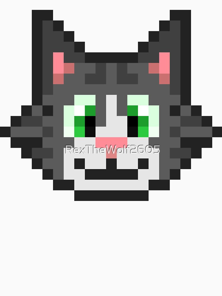 Cat Pixel Art by RexGrounds05 T-Shirts, Hoodie, Sweatshirt | BlankRebels.com (Image 3)
