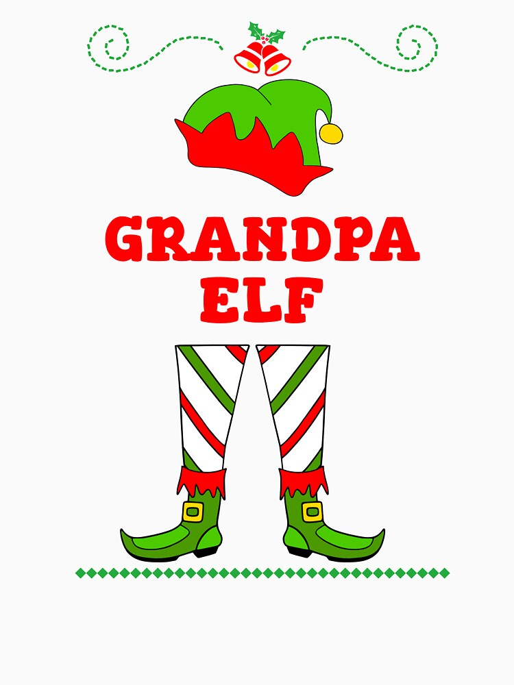 Elf Matching Grandpa by Sartoris Art T-Shirts, Hoodie, Sweatshirt | BlankRebels.com (Image 3)