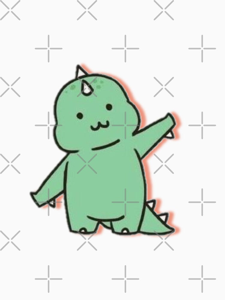 Pixel Green Dinosaur Different Types of Dinosaur Rawr Sticker Shirt Cute by AlexisValeska Hoodie, Sweatshirt (Image 3)