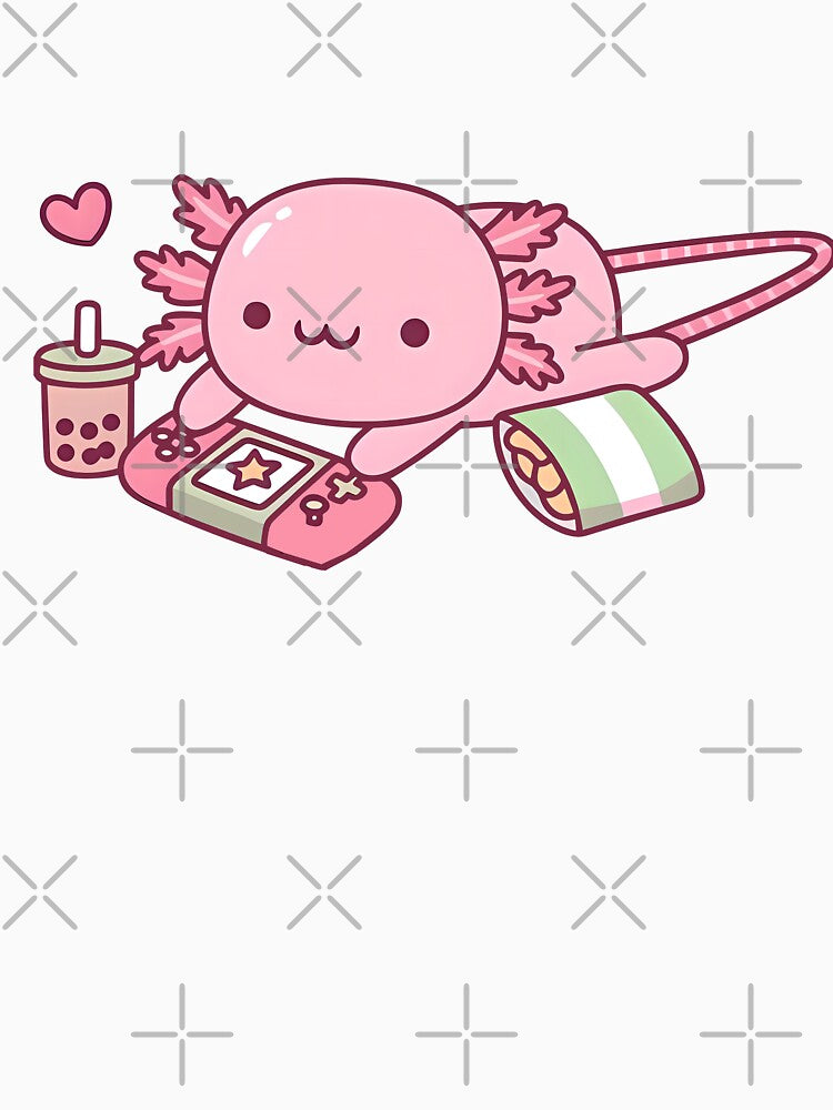 Cute Chilling Axolotl by SunMayDown T-Shirts, Hoodie, Sweatshirt | BlankRebels.com (Image 3)