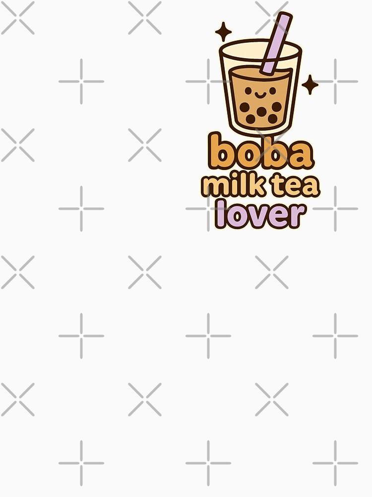 Cute Kawaii Boba Milk Tea Lover Design Illustration by RedCircleArt T-Shirts, Hoodie, Sweatshirt | BlankRebels.com (Image 3)