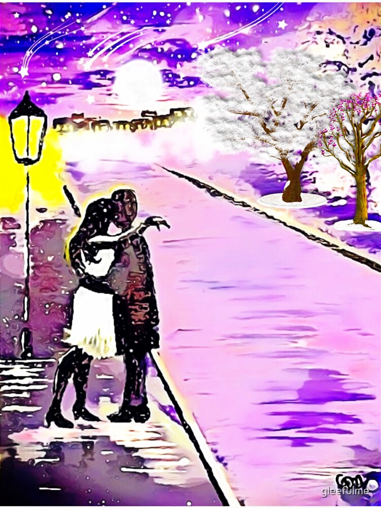 Romantic Couple Embracing Under Full Moon by gleefulme T-Shirts, Hoodie, Sweatshirt | BlankRebels.com (Image 3)
