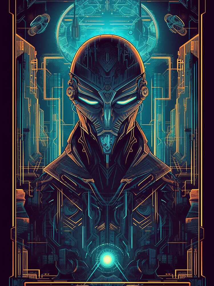 Cyberpunk Tarot #48 by nixlim T-Shirts, Hoodie, Sweatshirt | BlankRebels.com (Image 3)