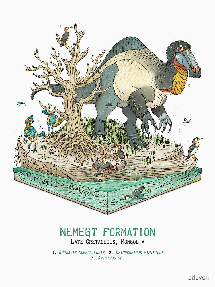 Nemegt Formation: Deinocheirus by stieven T-Shirts, Hoodie, Sweatshirt | BlankRebels.com (Image 3)