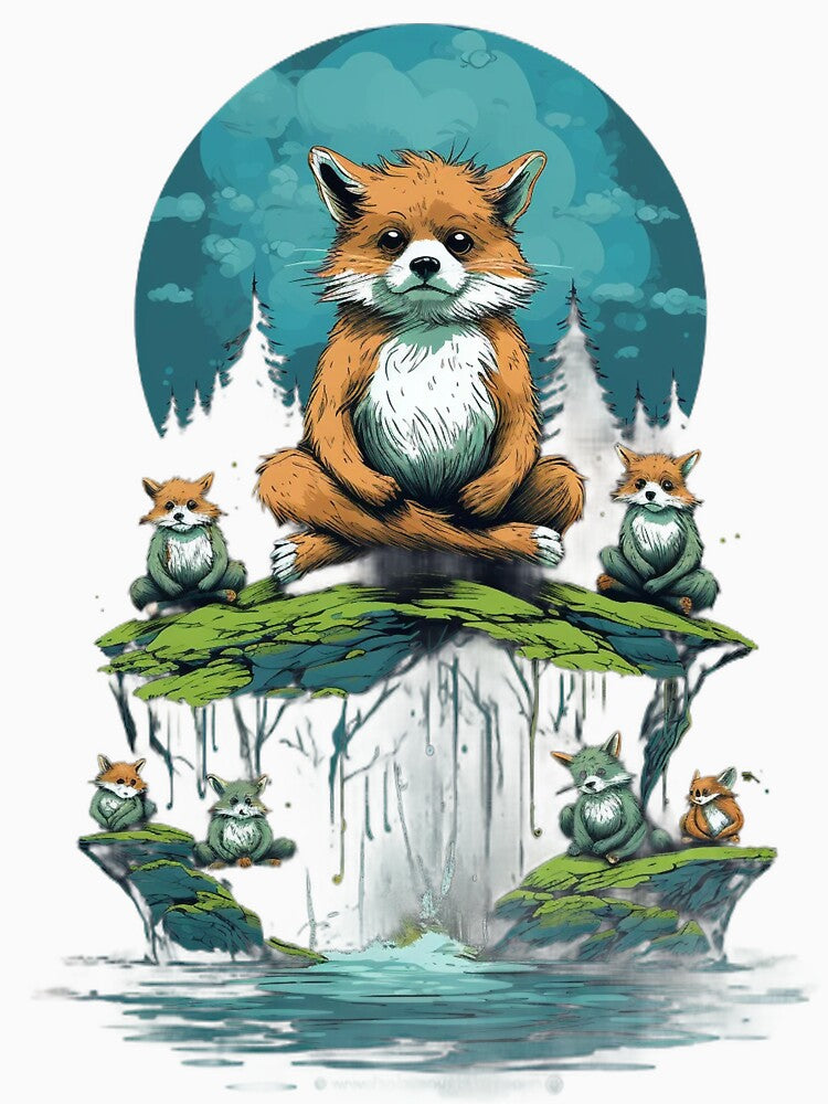 Zen Menagerie: Yoga with a Wild Twist by pickaxflapper0p T-Shirts, Hoodie, Sweatshirt | BlankRebels.com (Image 3)