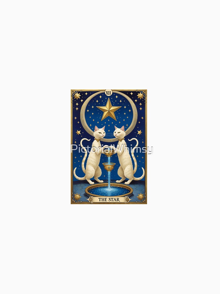 THE STAR Tarot Card Medieval Cat Art by PictorialWhimsy T-Shirts, Hoodie, Sweatshirt | BlankRebels.com (Image 3)